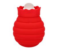 Semme Bouillotte 313 Ml en Silicone étanche avec Housse Tricotée (Petite) | Silicone de qualité Alimentaire, Utilisation au Micro Ondes avec Eau Froide, 2 Minutes, 800 W , Sac Chauffant pour