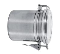 Semme Bouteille de Récipient de Stockage de Nourriture de Cuisine en Acier Inoxydable pour Grains de café de thé au Sucre - Solution de Stockage de Couvercle Transparent - 4 Tailles Disponibles (M