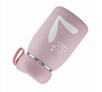 Semme Bouteille de Tasse à Vide en Acier Inoxydable à Motif Mignon-bouteille Résistante aux Portables pour l'école de Bureau de Voyage et le Pique-nique (PINK)