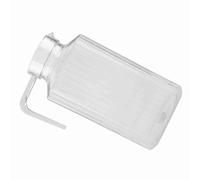 Semme Bouteille Transparente en Acrylique de 500 Ml avec Couvercle - Rayée pour un Usage Domestique ou au Restaurant (1800 ml)