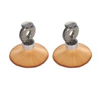 Semme Brosse à Col Doux en Nylon pour Enlever les Poils, Lot de 2 | Plumeau de cou en nylon souple, 2 pièces, poignée ergonomique en ABS, élimine les poils morts autour des oreilles et du