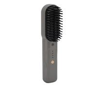 Semme Brosse à Lisser les Cheveux Fil, Peigne à Lisser Rechargeable avec Chauffage Rapide pour Cheveux Bouclés et Raides, Style électrique Portable (Graphite)