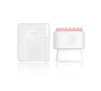 Semme Brosse de Lavage Manuelle du Visage, Brosse Douce et en Silicone à Double Tête pour un Nettoyage en Profondeur, Taille de Voyage Portable pour les Peaux Sensibles (WHITE)