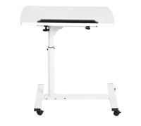 Semme Bureau Portable pour Ordinateur Portable, Hauteur de Bureau à Roulement 62-88 Cm Tableau d'Ordinateur Portable équipé de Poulies Muettes de Haute qualité pour la Maison et Le Travail (White)