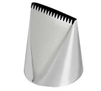 Semme Buse de Tube de Décoration de Gâteau en Acier Inoxydable 304, Double Face, Pointe de Fleur Dentelée Plate, Outil de Cuisson adapté aux Débutants pour les Anniversaires, les Mariages, les