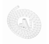 Semme Câble de Tube en Spirale Flexible, Solution de Gestion de Fil Réutilisable, Protecteur de Cordon zippé, Idéal pour Une Utilisation à Domicile et au Bureau, Longueur de 0,5 M, Largeur de 28 Mm