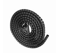 Semme Câble de Tube en Spirale Flexible, Solution de Gestion de Fil Réutilisable, Protecteur de Cordon zippé, Idéal pour Une Utilisation à Domicile et au Bureau, Longueur de 0,5 M, Largeur de 28 Mm