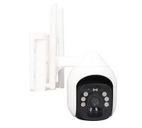 Semme Caméras de sécurité Solaires D'extérieur sans Fil, Caméra WiFi Alimentée par Batterie Rechargeable 2K 3MP avec Vue Panoramique à 360°, Détection de Mouvement PIR, Nocturne