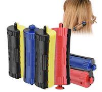 Semme Cheveux Bigoudis, 6Pcs / Ensemble Rouleaux de Cheveux Vague Chaleur Perm Perm Rod Cheveux Bigoudis Curling Coiffure Styling Perms Outil avec Bande De Caoutchouc(#3(2.5cm / 1.0inch))