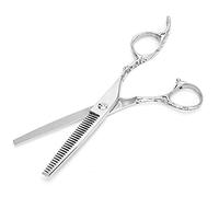 Semme Ciseaux à Cheveux Professionnels en Acier 404, Cisaille de Barbier, Ciseaux Amincissants, Accessoire de Coiffure pour Coiffeurs, Amateurs de Cheveux, Argent 18 Cm