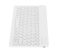 Semme Clavier avec Touches Rondes, Conception Rétroéclairée, Finition Brossée pour, et - Accessoire Portable et Informatique (Trois systèmes de rétroéclairage Blanc de 10) (Trois systèmes de