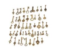 Semme Clés Squelettes Vintage, Ensemble de Clés Squelettes Vintage Charmes Anciens Bricolage à la Main Pendentifs Accessoires Accessoires en Bronze Décoration de clé de Bronze