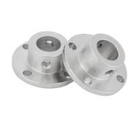 Semme Connecteur de Coupleur d'arbre de Moteur d'accouplement à Bride Rigide M4, Connecteur en Fer galvanisé de 12mm ID X 18mm OD pour Moteurs électriques, Paquet de 2