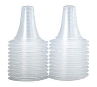 Semme Couvre-sondes de Thermomètre Jetables, 20 Pièces, Protection D'oreille Hygiénique en Plastique Souple pour Thermomètre, avec Prévention des Bactéries pour un Usage Médical à (WHITE)