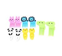 Semme Cure-dents en Forme d'animaux de Dessin animé Mignon pour Enfants, Décor de Boîte à Déjeuner Amusant, Cure-dents aux Fruits, Température Sûre, Idéal pour les Boîtes de Collations (Comme montré)