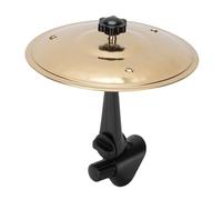 Semme Cymbale de Collision de Voiture pour Ventilation de Véhicules, Accessoires Pratiques et Amusants pour les Batteurs et les Amateurs de Musique, Alliage de qualité avec Support ABS (GOLD)