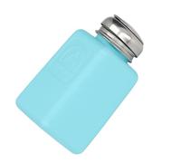 Semme Distributeur de Solvant Statique ESD Safe 200ML avec Couvercle en Acier Inoxydable, Bouteille de Type Presse pour Acétone IPA et Plus (BLUE)