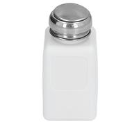 Semme Distributeur de Solvant Statique ESD Safe 200ML avec Couvercle en Acier Inoxydable, Bouteille de Type Presse pour Acétone IPA et Plus (WHITE)