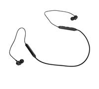 Semme Écouteurs de Cou avec Microphone à Réduction de Bruit pour Le Sport et compatibilité (Rouge) (Black)