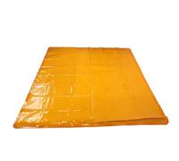 Semme Écran de Rideau de Soudage sans Cadre avec œillets Écran de Soudage en PE Ignifuge pour Atelier Jaune doré 5,71 X 7,68 Pieds Grande Zone de Protection pour le