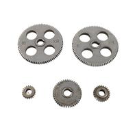 Semme Engrenage de Tour en Métal T80 T45 T25 T20, Ensemble de Remplacement pour Machines-outils de Découpe, Pièces d'Engrenage Précises pour Tours, 5 Pièces