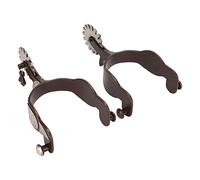 Semme Éperons, éperons pour les éperons pour les Bottes de Cowboy en Acier Carbone Rétro à la Sculpture Florale éperons avec du Matériel 1 Paire pour Hommes Cordants