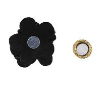 Semme Étoffes Magnétiques Fleurs Amovibles 5Pcs (407) | Base magnétique à texture de tissu, design adapté, décor réutilisable pour nail art, pour la maison, bricolage, salon,