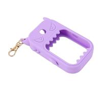 Semme Étui de Support de Pulvérisation à Main en Silicone, Conception de Dessin animé Anti-fuite avec Porte-clés, pour Bouteilles de 30 Ml Violet