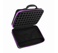 Semme Étui de Transport d'Huiles Essentielles, Coque Rigide pour 60 Bouteilles - pour Huiles et Flacons à roulettes (Purple)