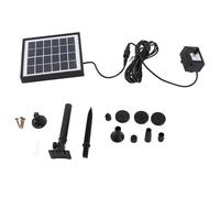 Semme Fontaine Solaire 6 V, 0,5 W avec 6 Modes de Fontaine, Débit de 175
