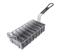 Semme Friteuse à Tacos, Peut Contenir 8 Coquilles, Longue Poignée en Acier Inoxydable avec Poignée en Caoutchouc, Crochet Avant pour un égouttage et un Rangement Faciles