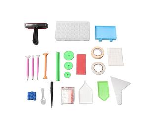 Semme Kit de Peinture 105 Pièces, Ensemble de Stylos à Pointe avec étui de Rangement Multi-grille, Rouleau pour Bricolage Artisanat Bijoux et Décoration Intérieure