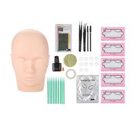 Semme Kit de Pose de Cils 11 Pièces Ensemble Professionnel de Greffe | Comprend de la colle d\'entraînement pour faux cils individuels pour les salons à domicile et les outils de formation en