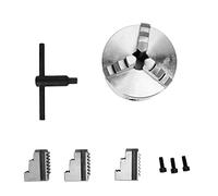 Semme Kit de Remplacement d'accessoires de Mandrin de Tour à Centrage Automatique à 3 Mâchoires en Fonte Nodulaire avec Haute et stabilité pour Tours à Métal et à Bois (K11-125)