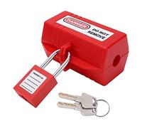Semme Kit de Verrouillage de Prise d'alimentation avec Cadenas de 38mm pour Usage Industriel et Domestique-dispositif de Verrouillage pour Appareils électriques et (Petite boîte à serrure + cadenas