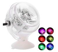 Semme LED Réservoir De Poissons Lumière, Rotation Libre De 180 Degrés Étanche Mini RGB Spotlight Submersible Lampe de Réservoir De Poissons pour Aquarium Fontaine Aquarium Fish Pond Water Garden