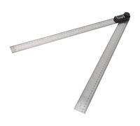 Semme Mètre d'angle à Affichage Numérique électronique de 2 Pouces, Rapporteur élevé en Acier Inoxydable pour le Travail du Bois, Outil de Mesure Multifonctionnel à 0 360 ° avec Bouton de (500 mm)