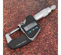 Semme Micromètre Numérique Haut de Gamme, Grand écran, Précision de 0.001mm, Conversion Impériale, Sonde en Carbure cémenté, avec t Batterie