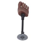 Semme Modèle de Pied Gauche en Silicone pour Entraînement des Ongles, | La base stable du pied gauche en silicone pliable et réaliste comprend 12 pointes d\'ongles et un séparateur, idéal pour