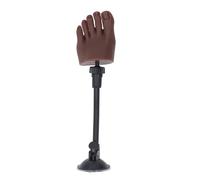 Semme Modèle de Pied Gauche en Silicone pour Entraînement des Ongles, | La base stable du pied gauche en silicone pliable et réaliste comprend 12 pointes d\'ongles et un séparateur, idéal pour