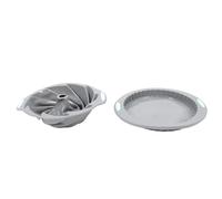 Semme Moule à Gâteau cannelé Rond, Ustensiles de Cuisson en Silicone de qualité Supérieure pour un Démoulage Facile et une Cuisson Antiadhésive, pour les Boulangers à Domicile et les Fêtes
