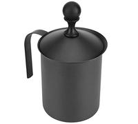 Semme Mousseur à Lait Manuel Japonais en Acier Inoxydable, Conception Ergonomique, Mousseur à café Double Couche pour Faire Mousser la Crème de Lait et les Alternatives Non Laitières (400CC)