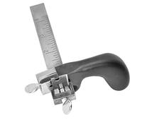 Semme Outil de Coupe de Ceinture de Sangle en Cuir avec Poignée en Aluminium pour une Coupe Précise du Cuir jusqu'à 4 Pouces de Large - Idéal pour les Artisans et les Projets de Bricolage de