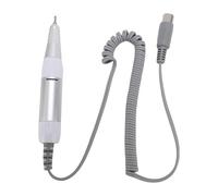 Semme Pièce à Main pour Perceuse à Ongles électrique, Poignée de Perceuse à Ongles en Aluminium pour Machine à Polir les Ongles avec Prise à 5 Broches, Expérience Compacte, Légère, (WHITE)