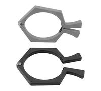 Semme Pinces à Tasses par Sublimation, 2 Pièces, Outils d'emballage Antidérapants pour la qualité du Verre et une Utilisation Facile (noir + gris)