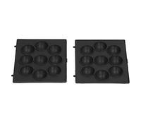 Semme Plaque de Cuisson Antiadhésive à 9 Trous pour Boulettes de Viande, Ustensiles de Cuisson en Acier Inoxydable, Essentiel de Cuisine Sûr et Facile