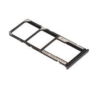 Semme Plateau de Carte SIM pour Note 10, Support de Remplacement en Plastique avec Broche de Carte, Installation Facile, Brosse Incluse (Black)