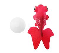 Semme Poissons en Plastique Flottant des Poissons, décorations artificielles d'ornements de Poissons en Mouvement pour Aquarium, Fournitures pour Animaux de Compagnie de Poissons(Red Goldfish)