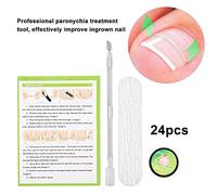 Semme Professional autocollant de correction des ongles, Pédicure Paronychia Récupérer des outils de pédicure spéciaux pour le soin des pieds(24Pcs)