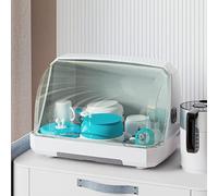 Semme Rangement de Tasses de Bureau Multifonctionnel avec Couvercle, Support de Séchage pour Tasses à thé et Fruits, Table élégante pour une Maison Bien Rangée, Grand Design Orange 37x26x23cm (L Gris)